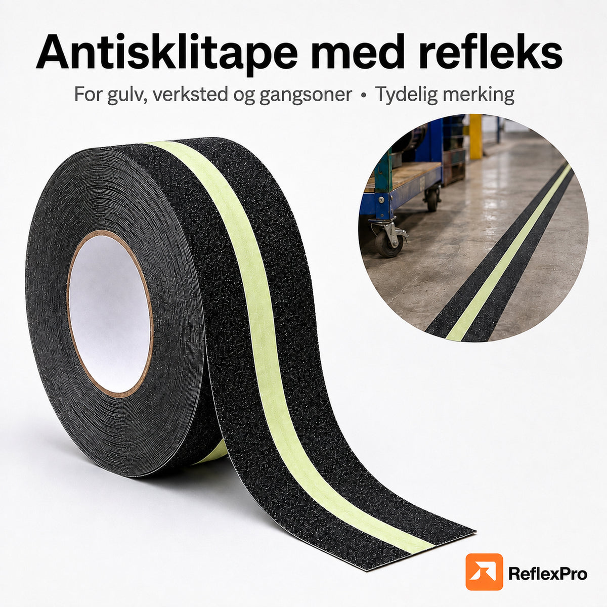 Antisklitape med refleks