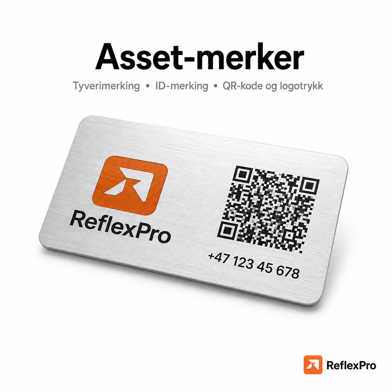Asset-merker / ID-merking i aluminium